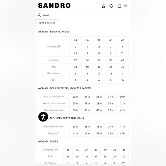 SANDRO Paris Black Ruffle pocket high rise mini skirt size 0 XS - Picture 7 of 7